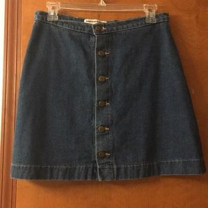 American Apparel denim A-Line skirt
