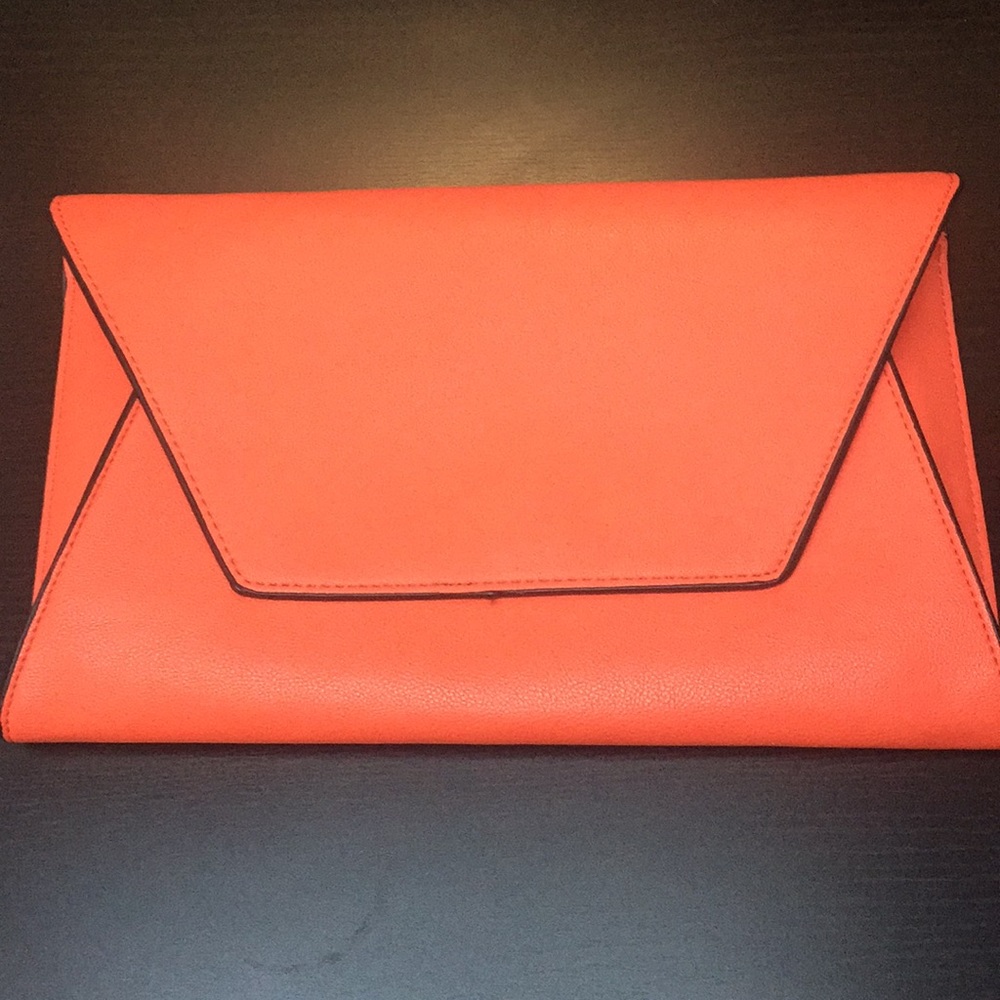 Zara Trafaluc clutch in tangerine