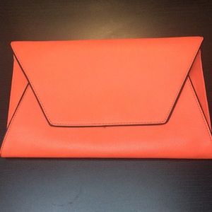 Zara Trafaluc clutch in tangerine