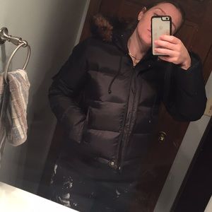 DKNY black puffy jacket M