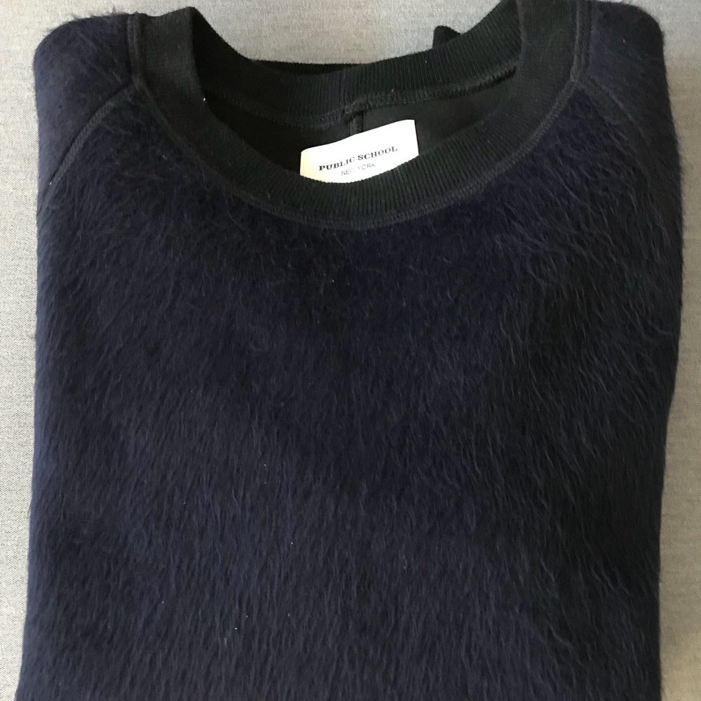 Public School Shaggy Fur Sweater Crewneck