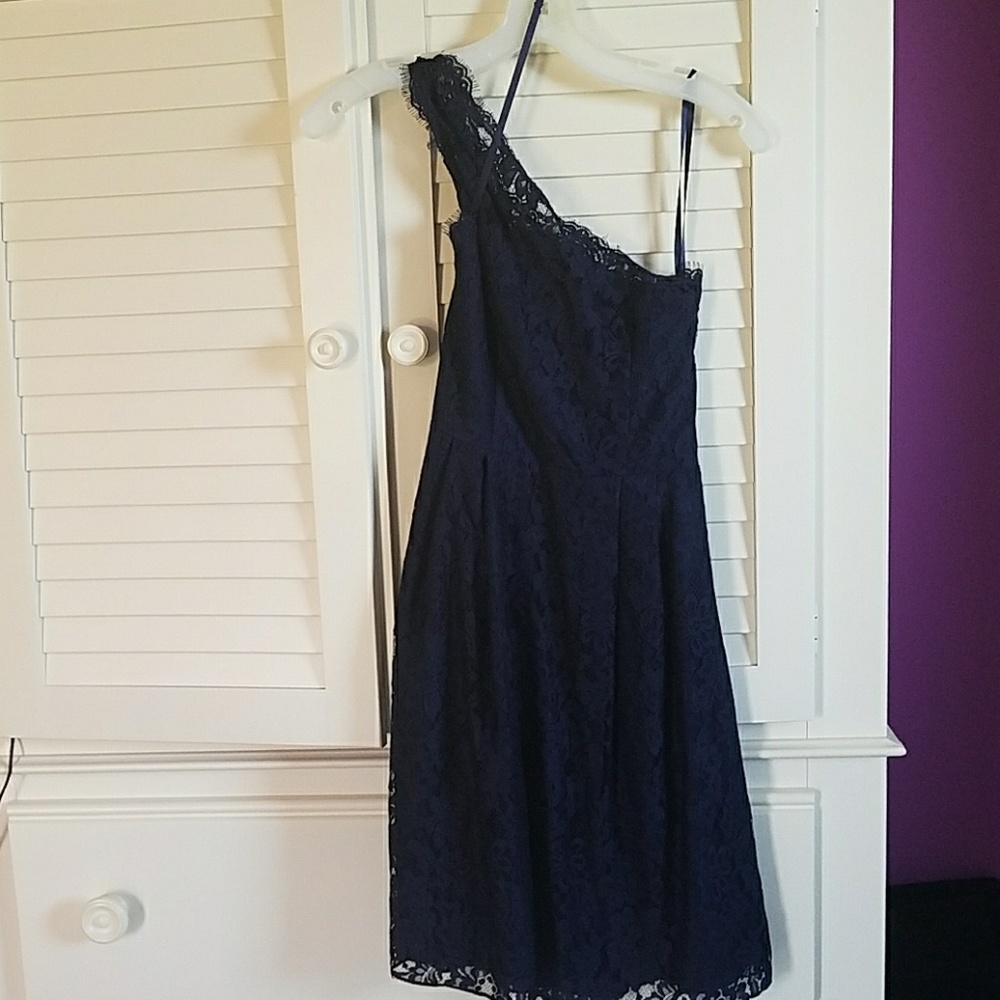 Navy blue lace dress