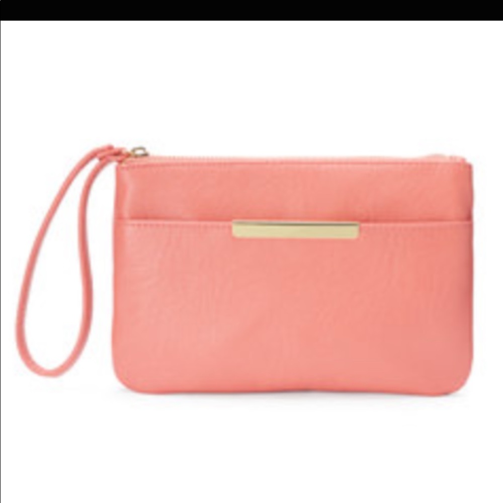 Coral Large Wristlet