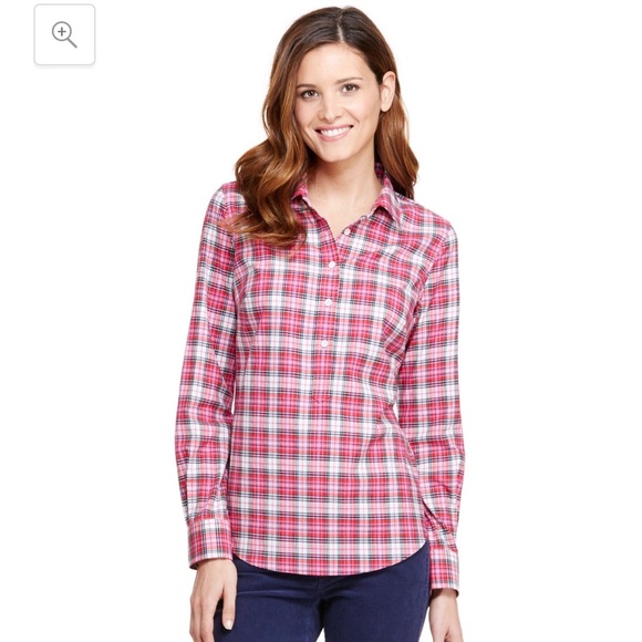 Vineyard Vines Cotton Cashmere Plaid Popover 00 - Picture 7 of 7