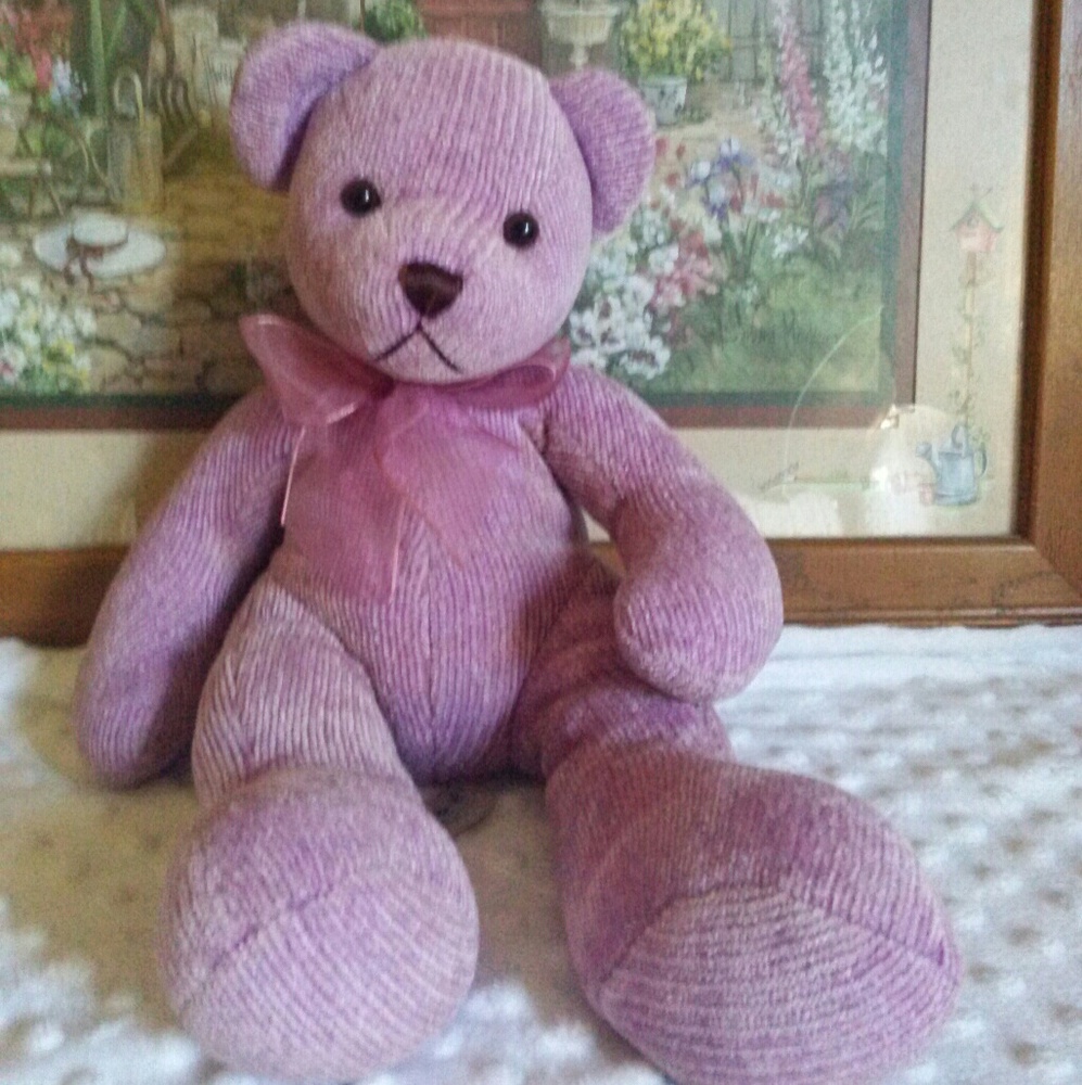 RICH LAVENDER PLUSH BEAR