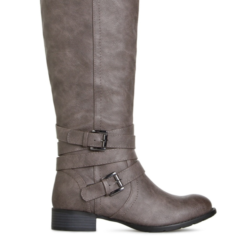 Gray boots