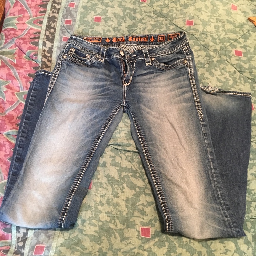 Rock Revival Boot Cut Jeans Size 30