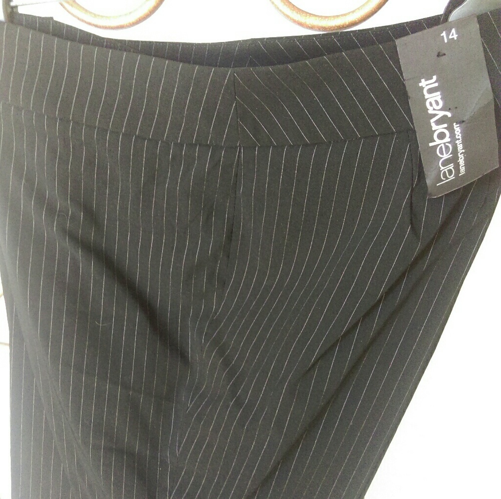 Lane Bryant pinstripe work pants. Nwt. Sz 14