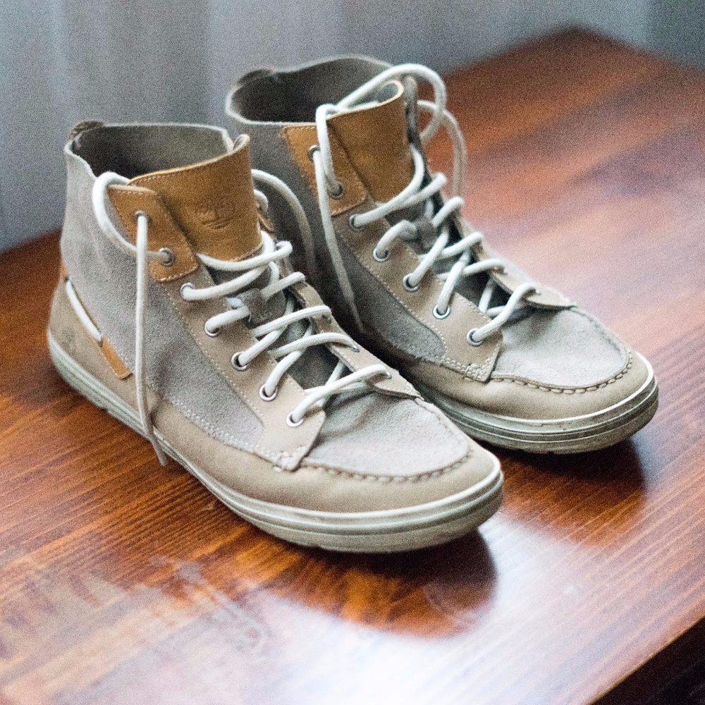 Timberland Suede and Leather Sneakers