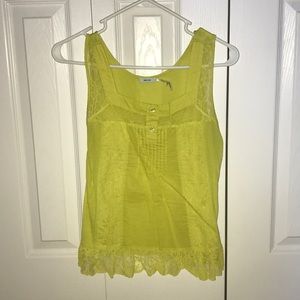 Green/yellow tank top, blouse