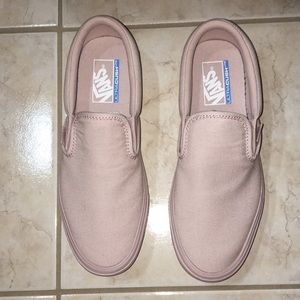 Pink slip on vans never worn before!!