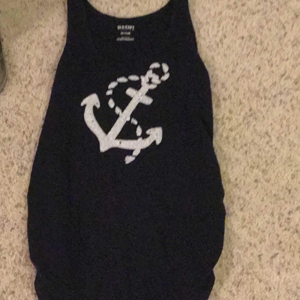Anchor maternity tank