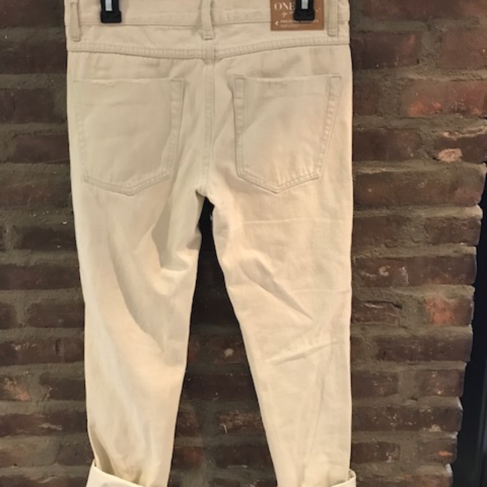 White Baggie Jeans from Free People