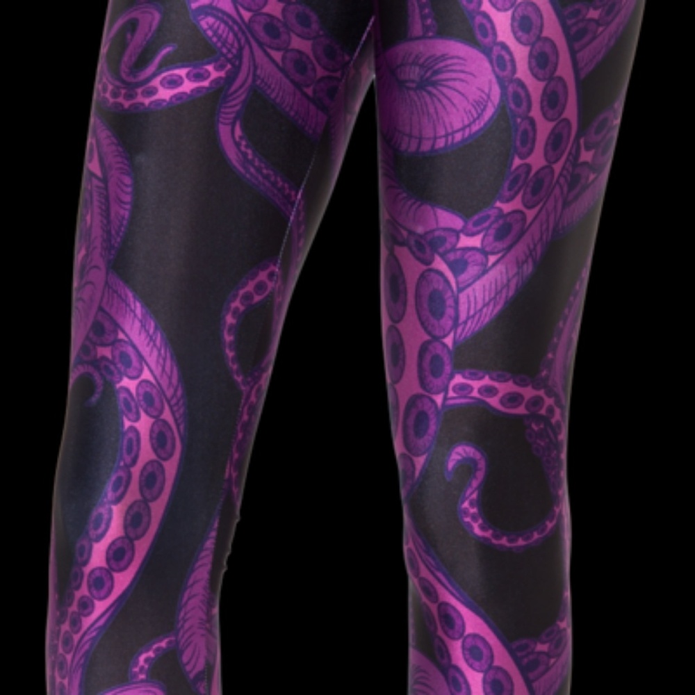 Black Milk Purple Tentacular Leggings