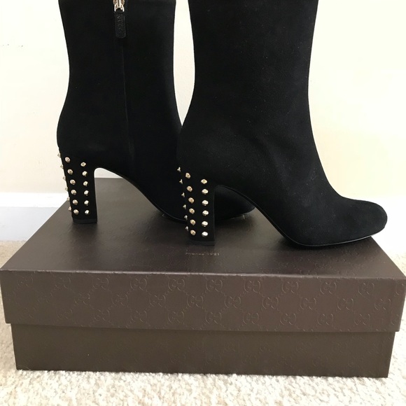 Not For Sale. NWT! Authentic Suede Gucci Bootie. - Picture 2 of 8