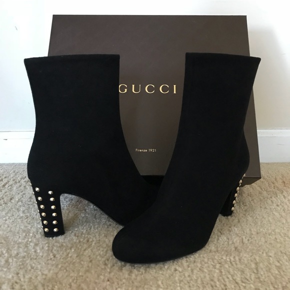 Not For Sale. NWT! Authentic Suede Gucci Bootie. - Picture 6 of 8