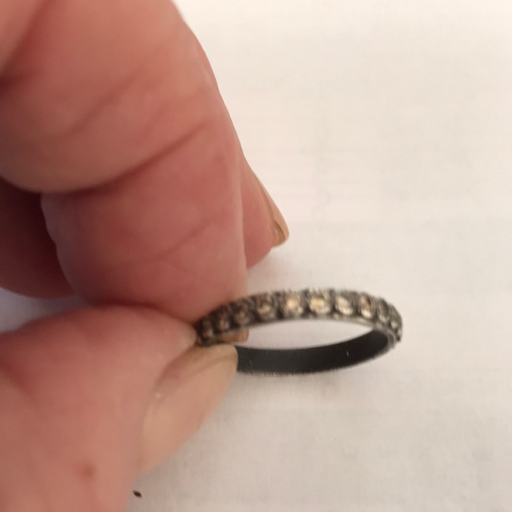 Armenta silver and white sapphire ring