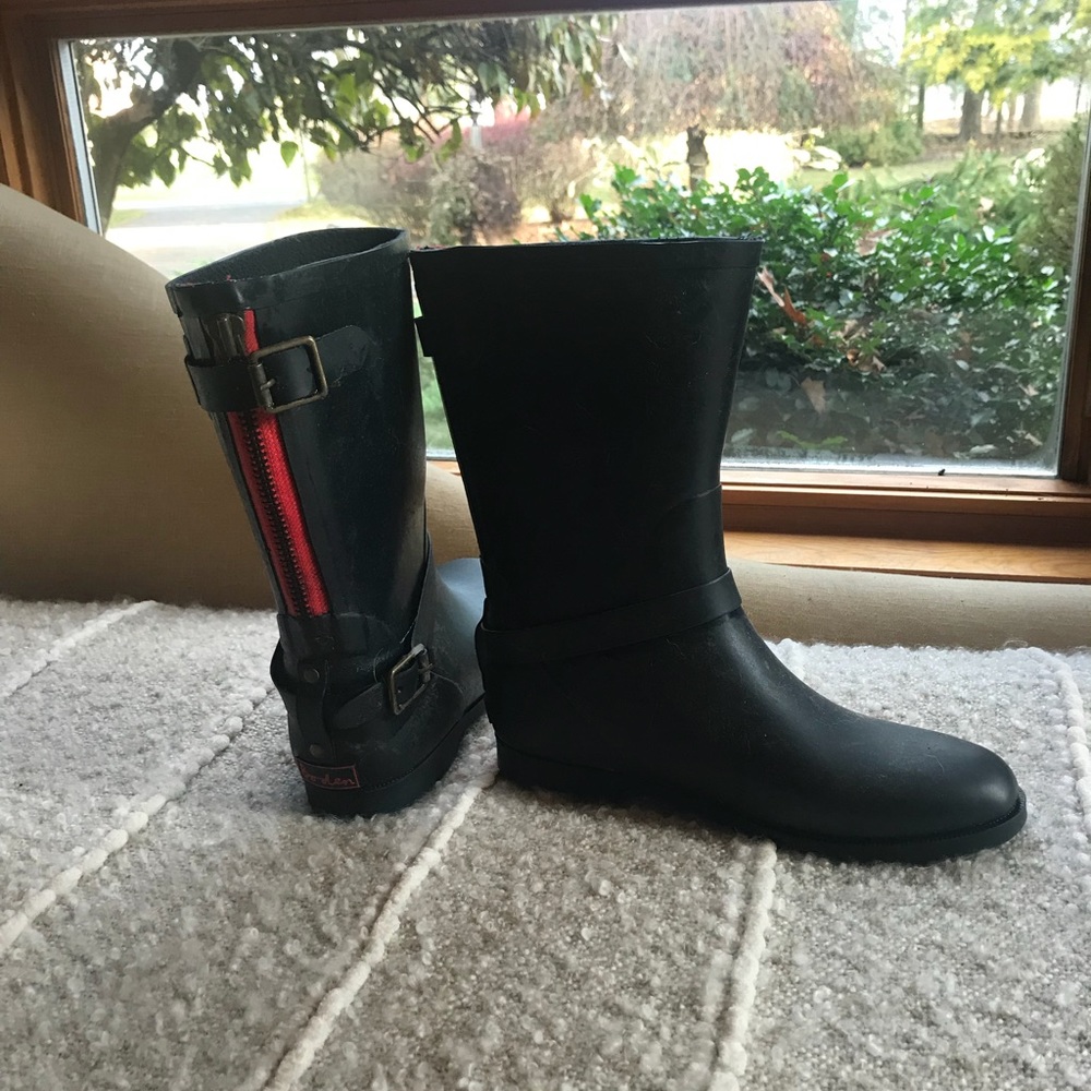 Boden Biker Rain Boots