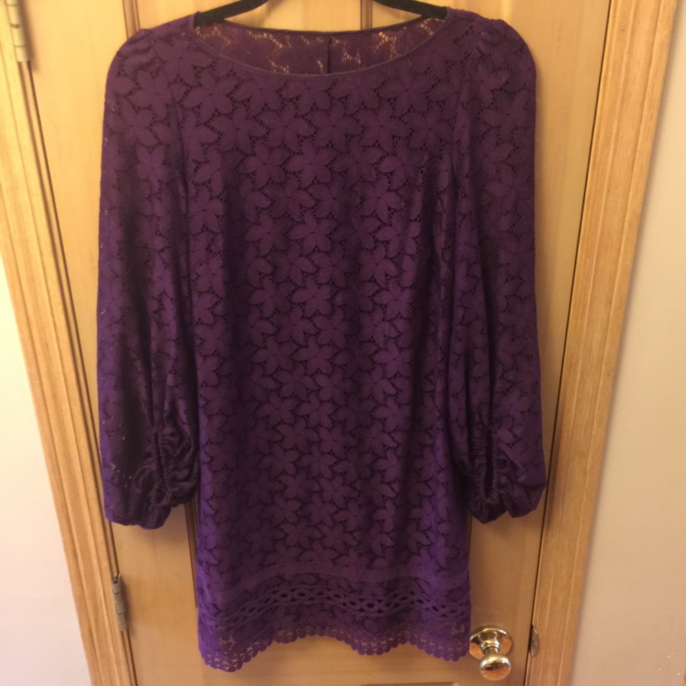 Laundry by Shelli Segal Floral Lace Shift Dress