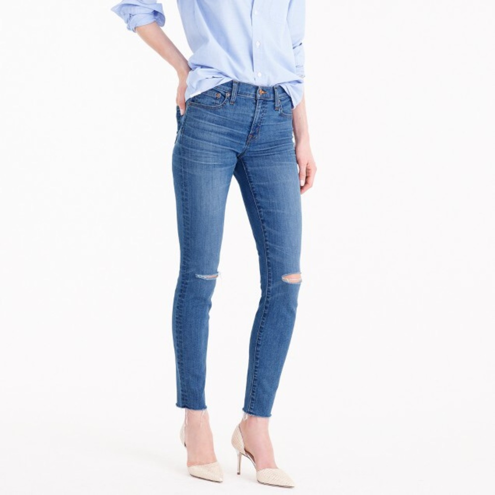 J.Crew Toothpick Denim Jeans in Skipper Wash
