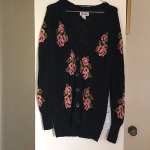 Black Rose Cardigan size small