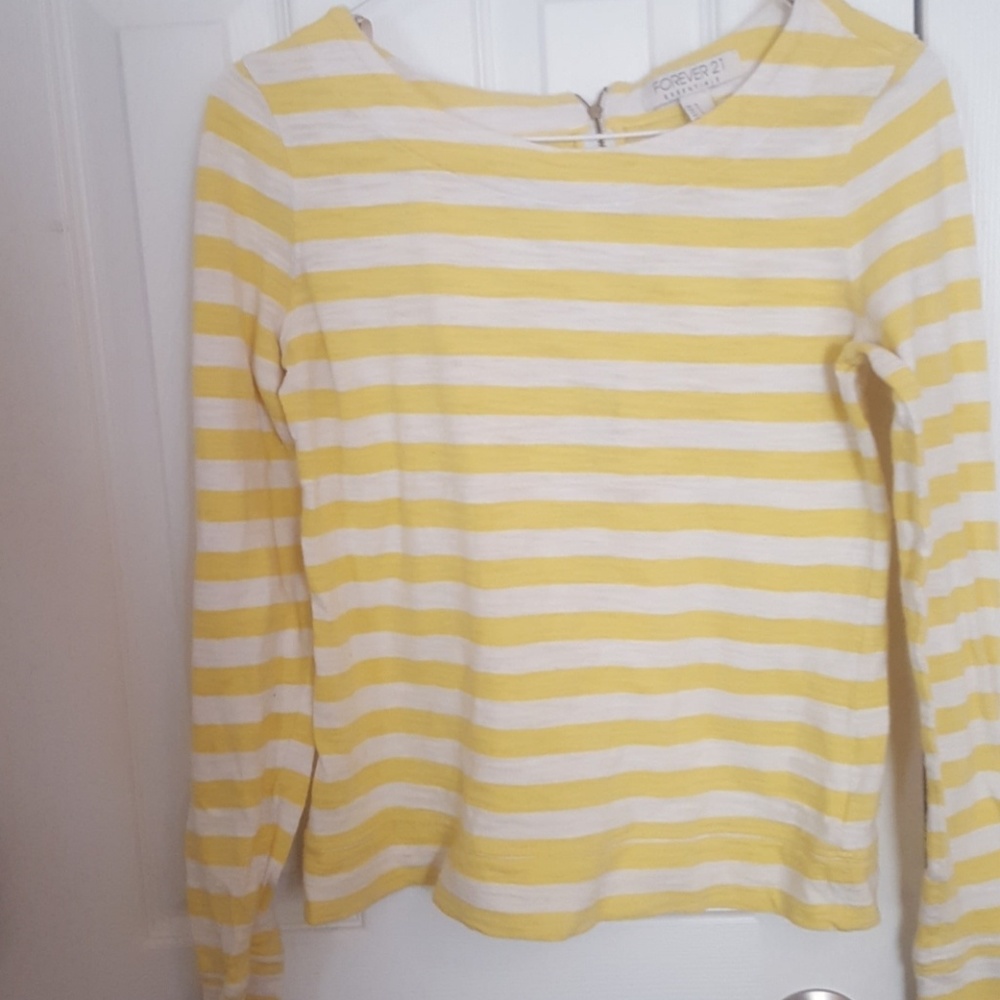 long sleeved striped top
