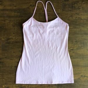 Lululemon Pale Pink Power Y Tank- Size 8 🌸