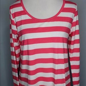 NWT Pink And White Lynnae LuLaRoe Large