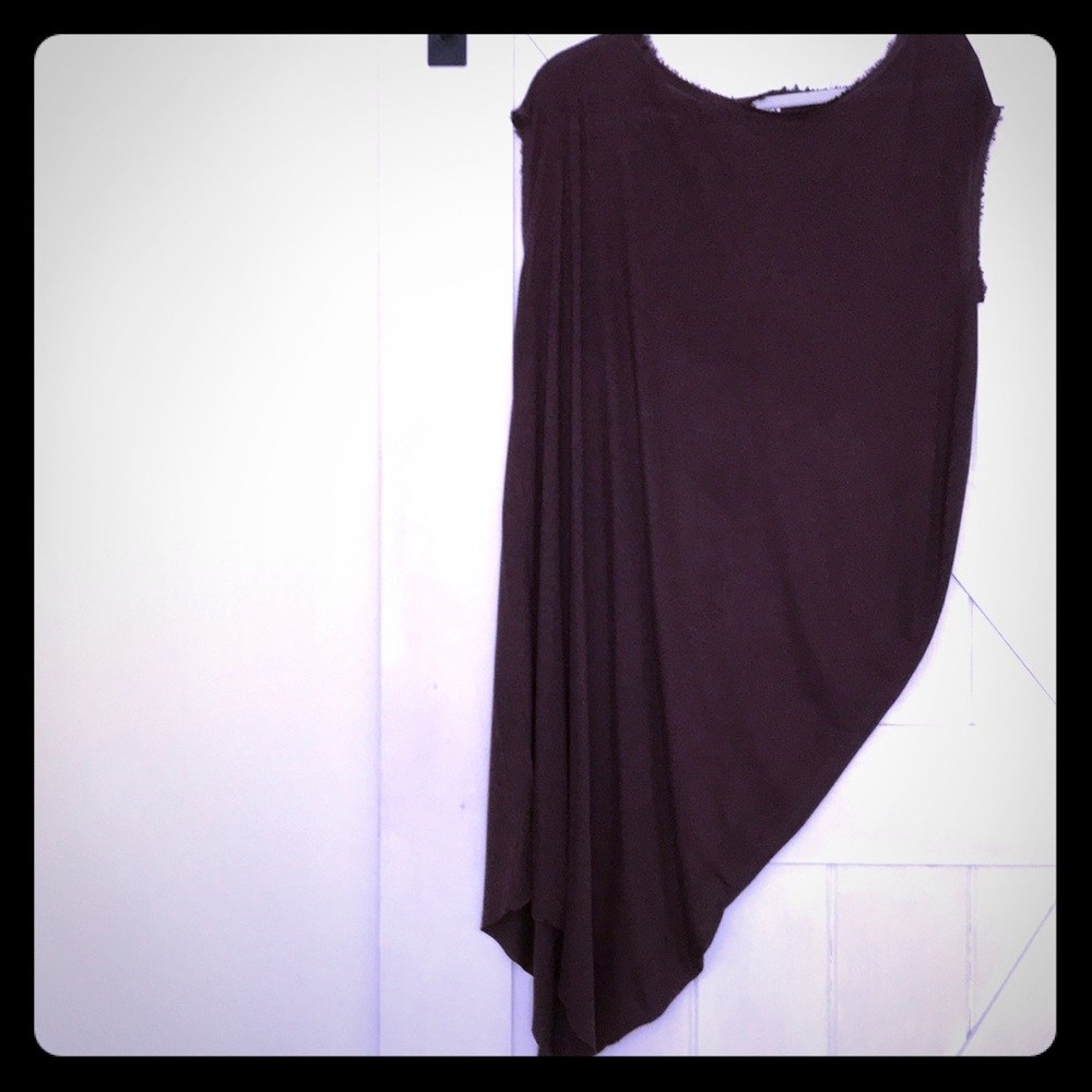 Purple All Saints Asymmetrical Dress
