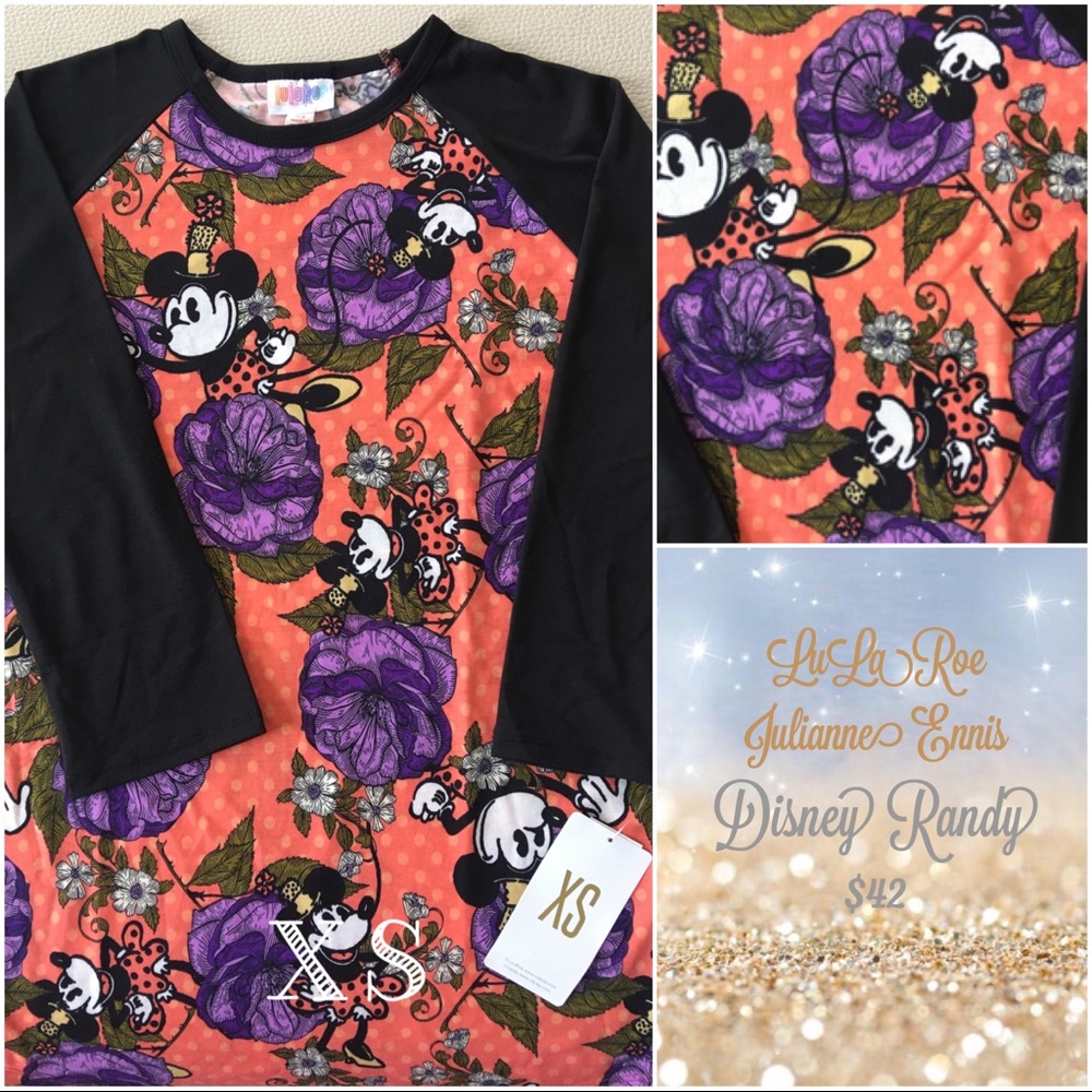 Lularoe Disney Randy Minnie Mouse Print