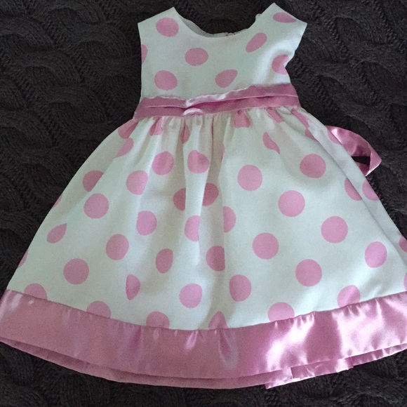 Pink polka dot dress - Picture 1 of 2