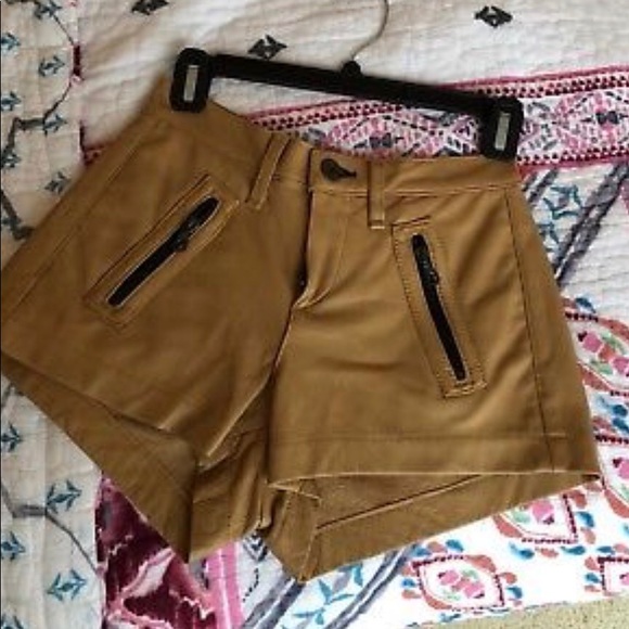 Rag and bone leather shorts