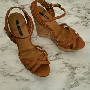 Strappy Cork Wedges