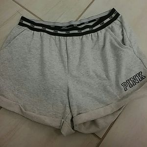 Pink Victoria Secret sweat shorts
