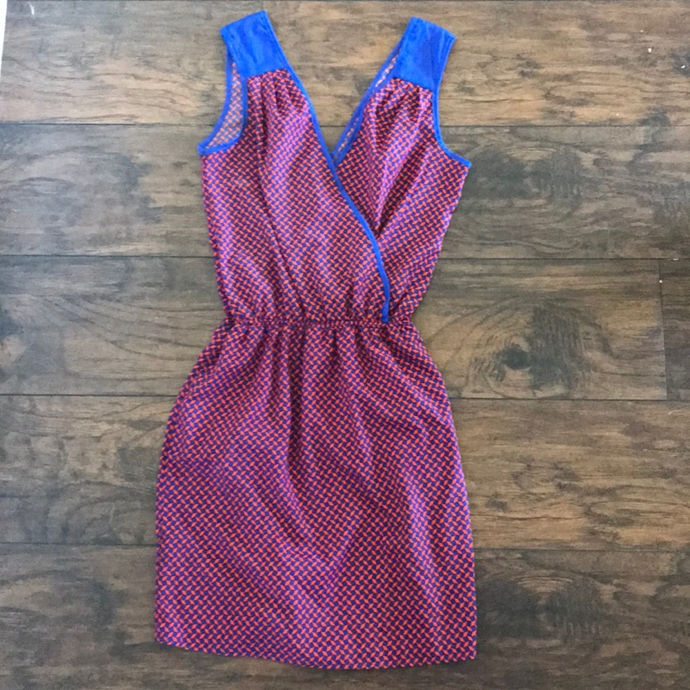 Blue and orange dress