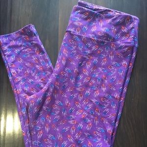 TC Airplane Lularoe Leggings