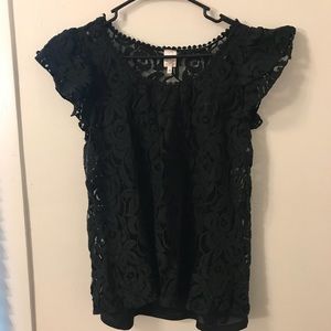 Gorgeous black lace blouse