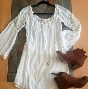 (SOLD) White boho dress