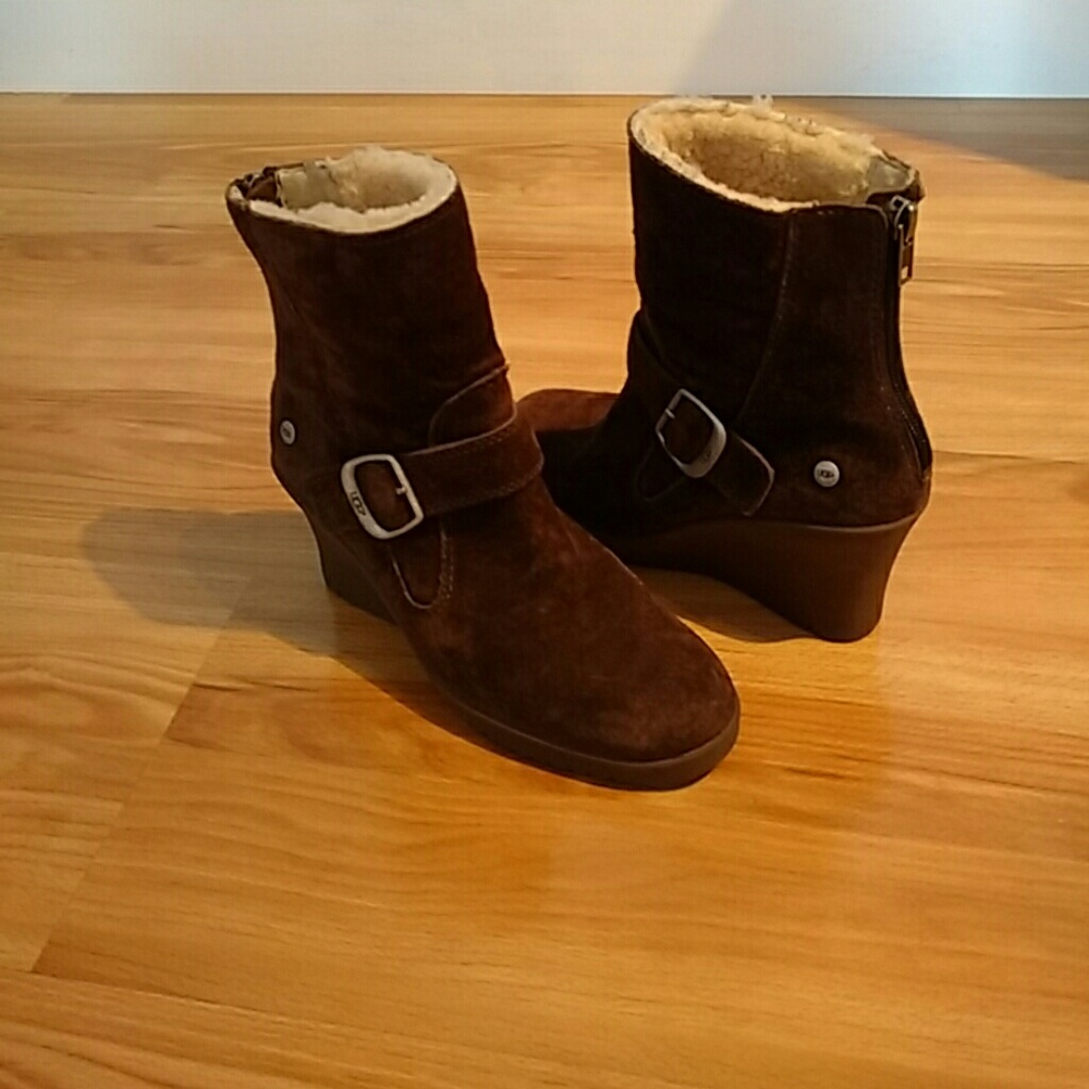 Ugg Australia Brown Wedge Boots