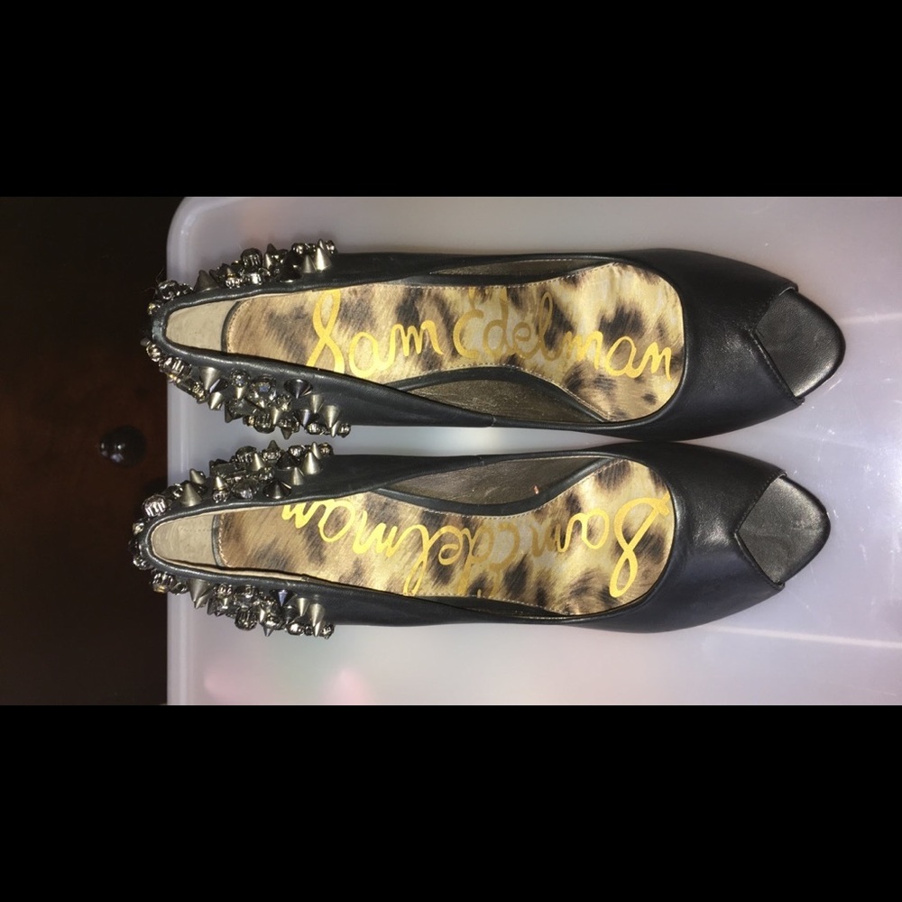 Spiked high heels