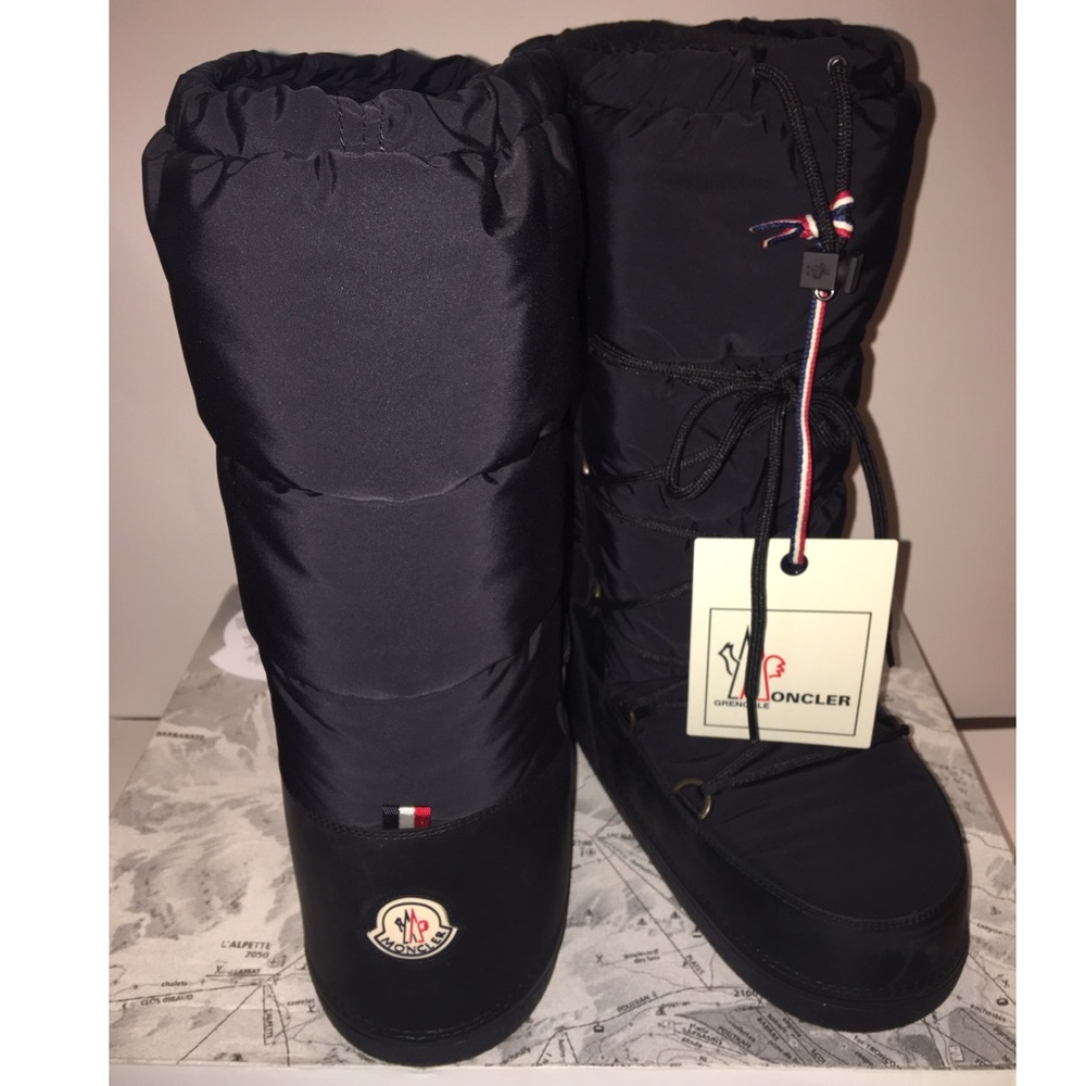 Moncler black moon boots brand new 41 42 w/ box