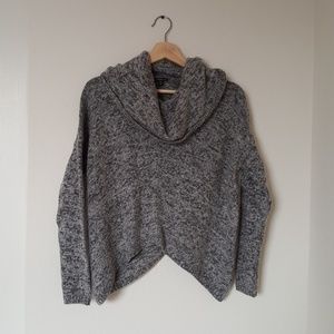 Cowl Neck Asymmetrical Sweater