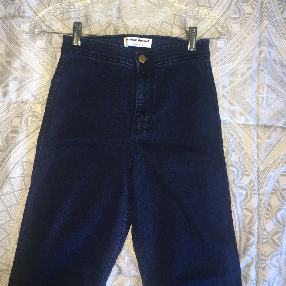 American apparel high waist easy jean