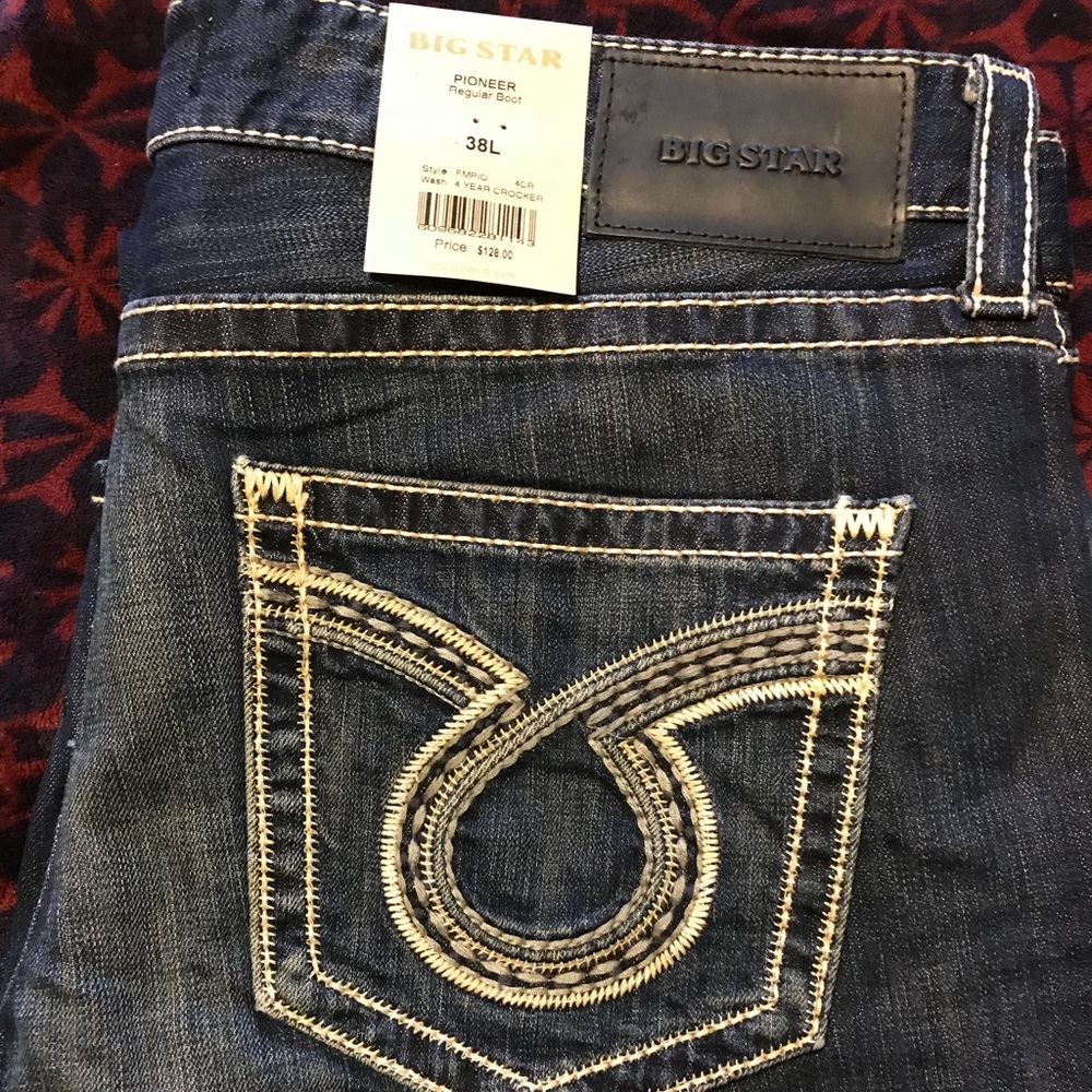 New Men’s Big Star Jeans 38L Pioneer Fit