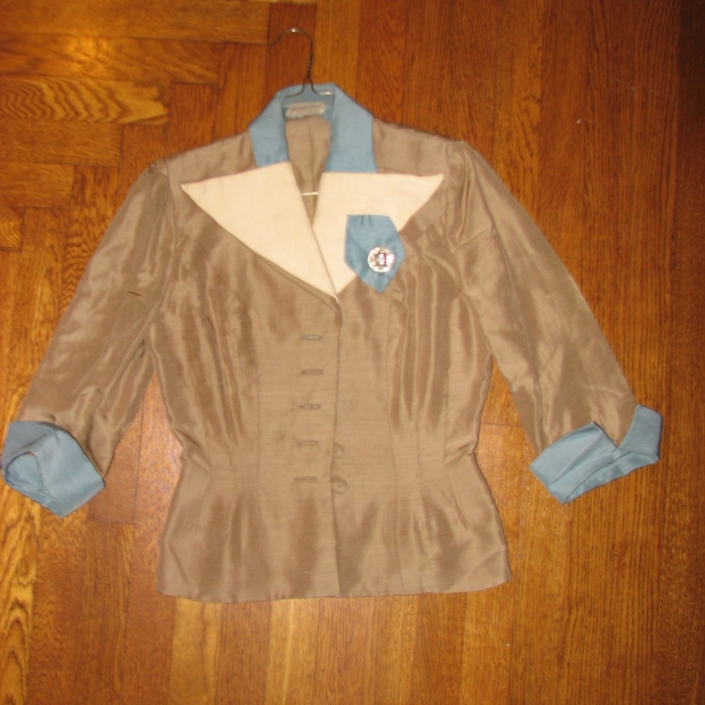 Vintage Antique Blazer with Broach