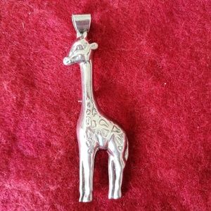 Vintage Silver Giraffe Brooch/Pendant