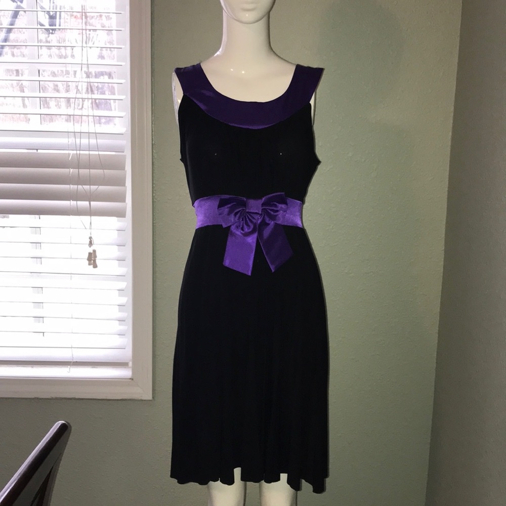 Purple and Black dress