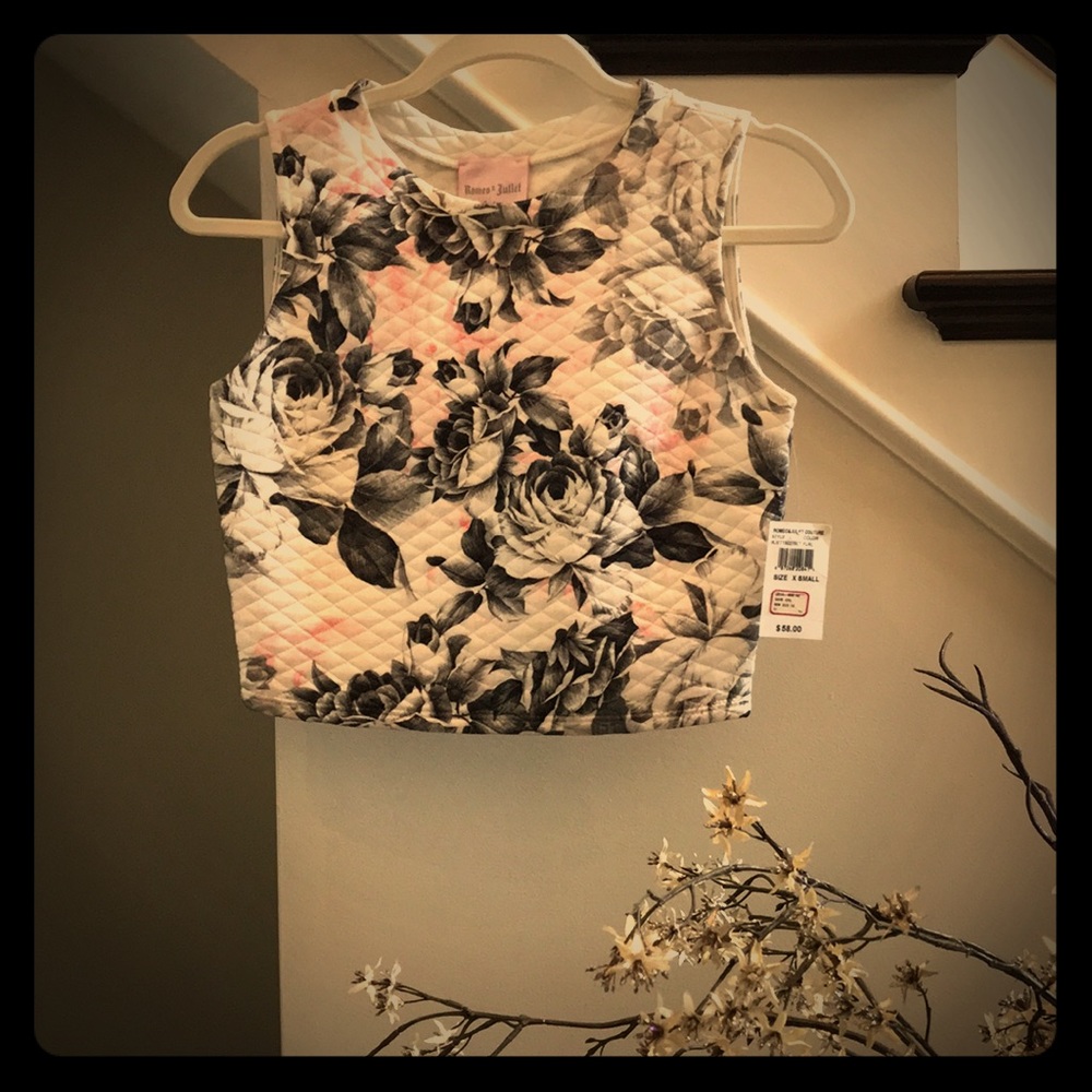 Romeo and Juliet Floral Crop Top
