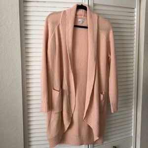 New York & Company Pale Pink Cardigan-Size M