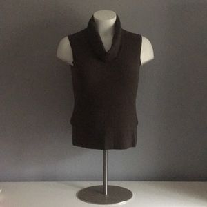 Lafayette 148 Cowlneck Sleeveless Wool Sweater